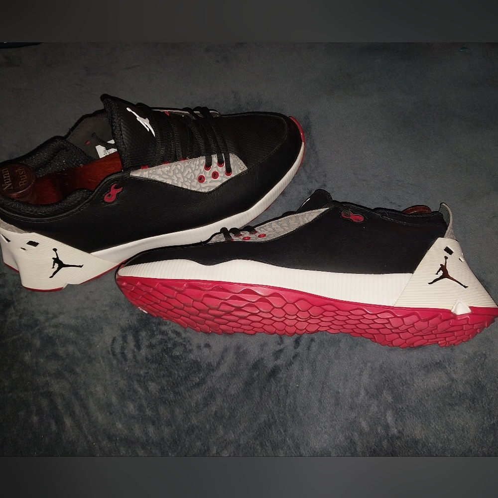 Jordan ADG 2 Black and Red Golf Sneakers